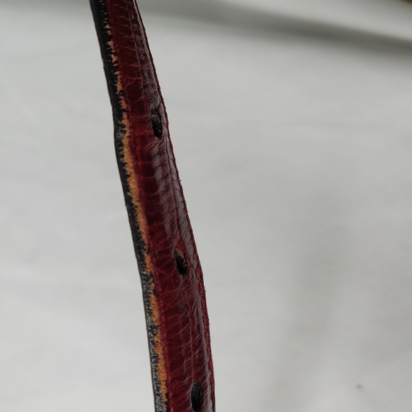 Brighton Reversible Leather Belt Black & Red main image 4